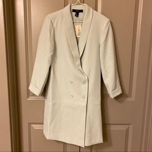 Seafoam Mint Blazer Jacket Dress Size S Oversized